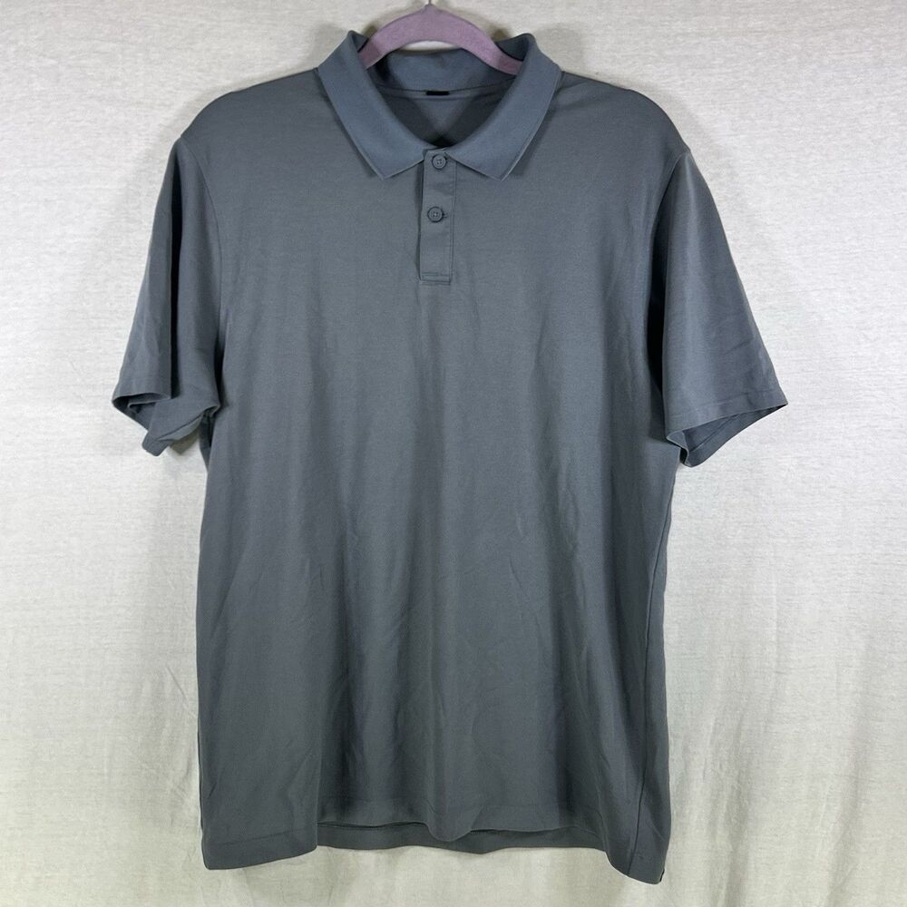 Lululemon Evolution Gray Polo Shirt Men’s Size L
